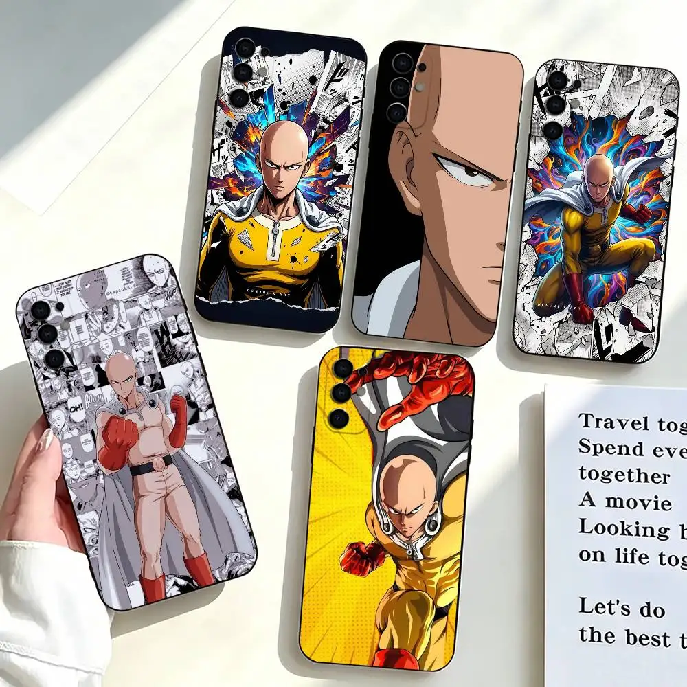 Anime One Punch Man-n Phone Case Black Silicone Soft For Samsung S25,S24,S21,S22,S23,S30,Ultra,S20,Plus,Fe,Lite