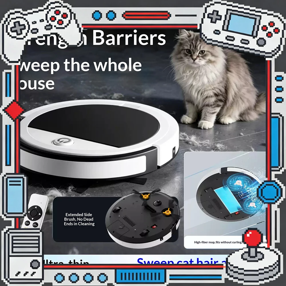 

Cleaning sweeper sweeping robot cat hair special cat hair suction machine fully automatic Strength hair removal sweeper