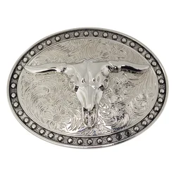 Bull Skull Alloy Belt Buckle Western Cowboy Bullfighter Buckle Without Belt