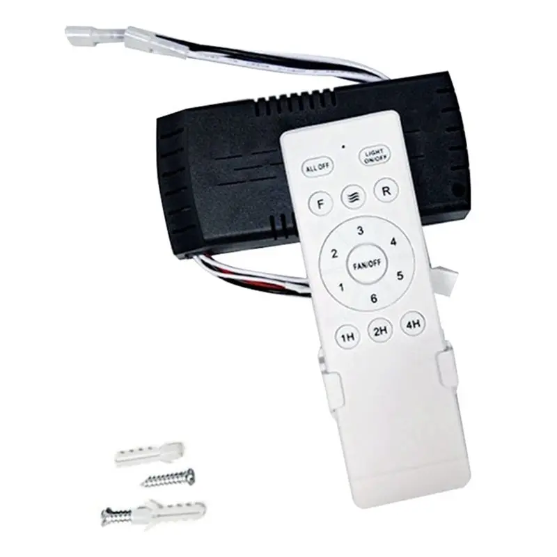 [B24B!】 Universal Ceiling Fan Remote Control Kit 6 Speed& Timing, Wireless Remote Replacement For DC Ceiling Fans