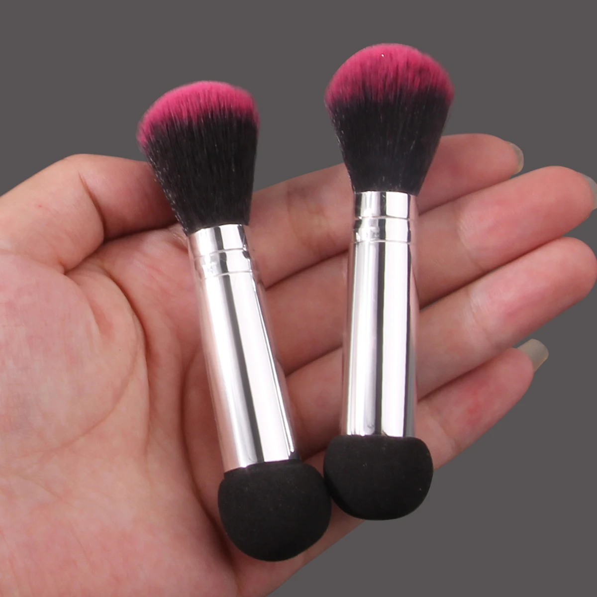 2/3PCS multi-functional dual-head makeupbrush, blush brush,supersoft sponge head concealerbrush,portable makeuptool forbeginners