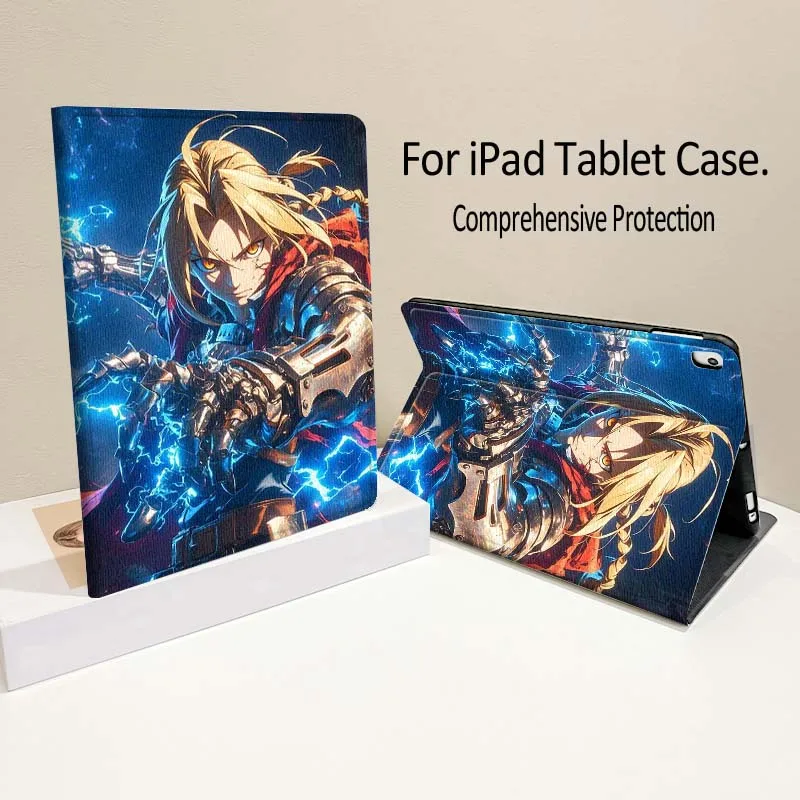 

Anime F-Fullmetal Alchemist Soft For iPad Pro Air mini 7 6 5 4 11th 10th 7th 6th 5th Inch Tablet Case