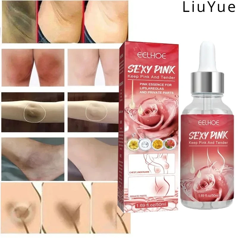 Pink Sexy Female Lip Areola Armpit Private Tender Skin Lightening Private Melanin Moisturizing Care Brightening Body Essence