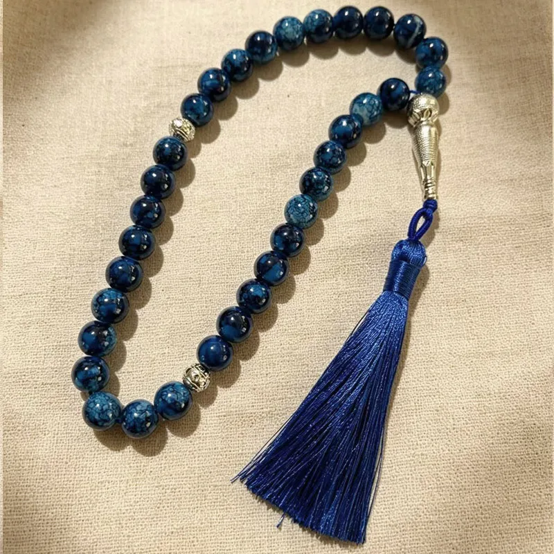 Vintage Middle Eastern 33 Beads Tassel Prayer Beaded Bracelets