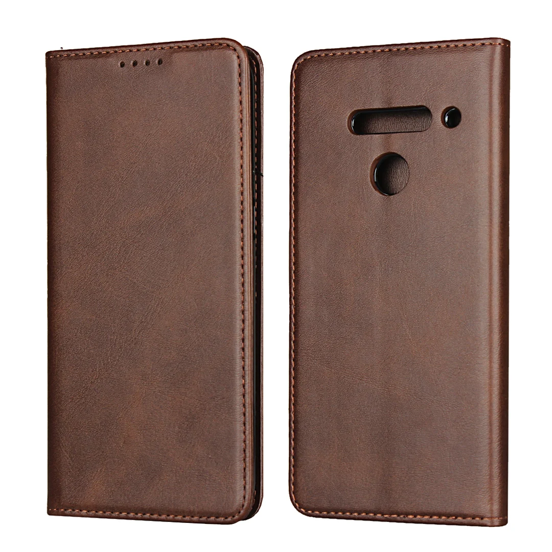 Leather case for LG V50 ThinQ 5G V500 Flip case card holder Holster Magnetic attraction Cover Case Wallet Case