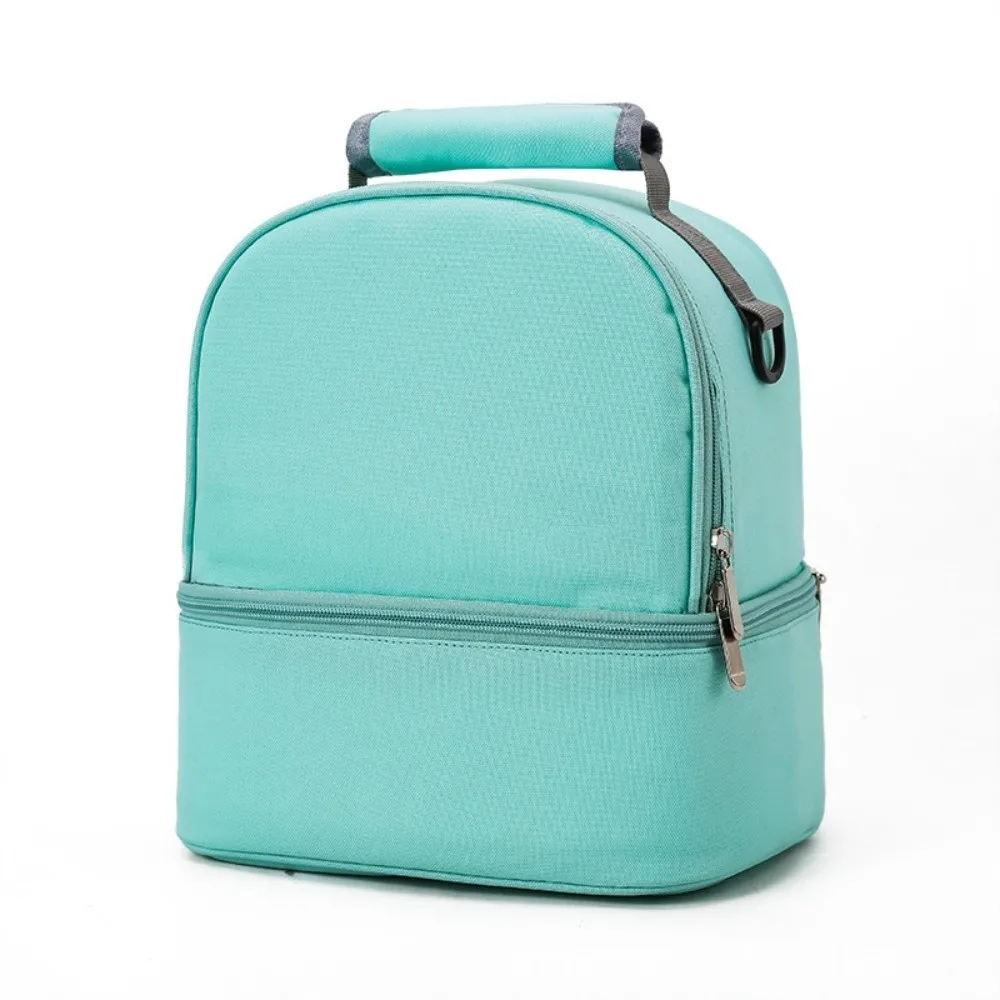 Nylon Insulation Mommy Backpack Double Layer Large Capacity Baby Diaper Bag Milk Preservation Multifunctional Mommy Shoulder Bag