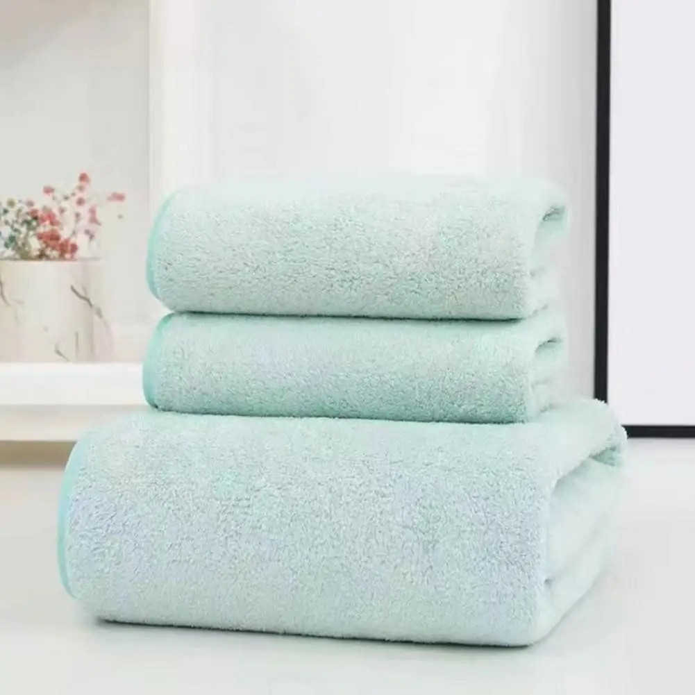 Thickened Microfiber Body Towel Coral Fleece Bath Towel Set Soft Absorbent Washcloth Collection Lint-free Bathroom for Shower