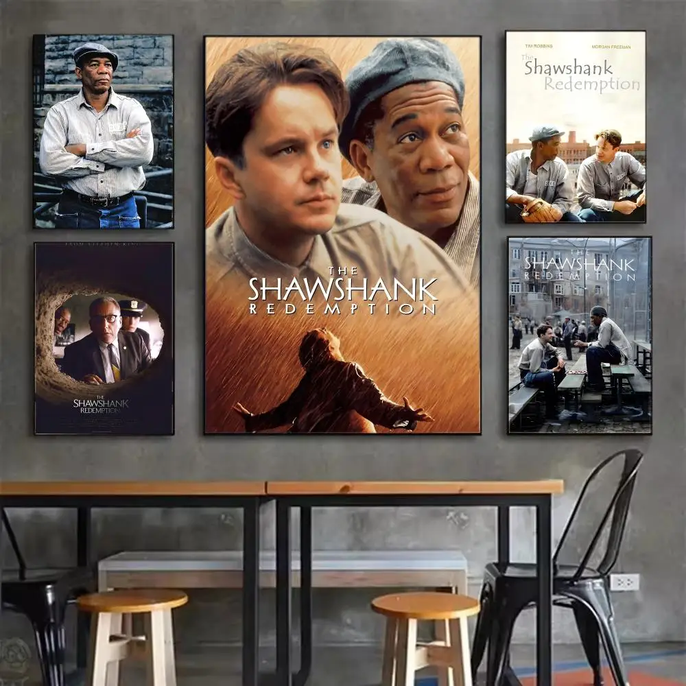 Affiche murale imprimée, décoration esthétique de la pièce, décoration moderne de la maison, impression amovible The S-Shawshank R-Redemption-n