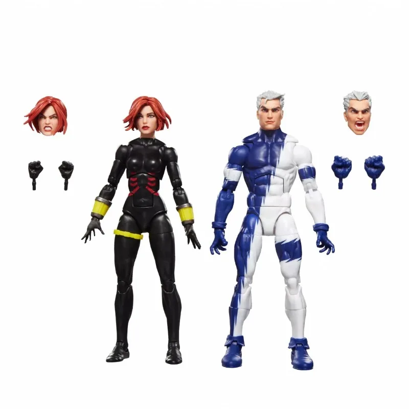 

Original Marvel Legends Series EARTH'S MIGHTIEST HEROES BLACK WIDOW / QUICKSILVER Action Figure Model Gift