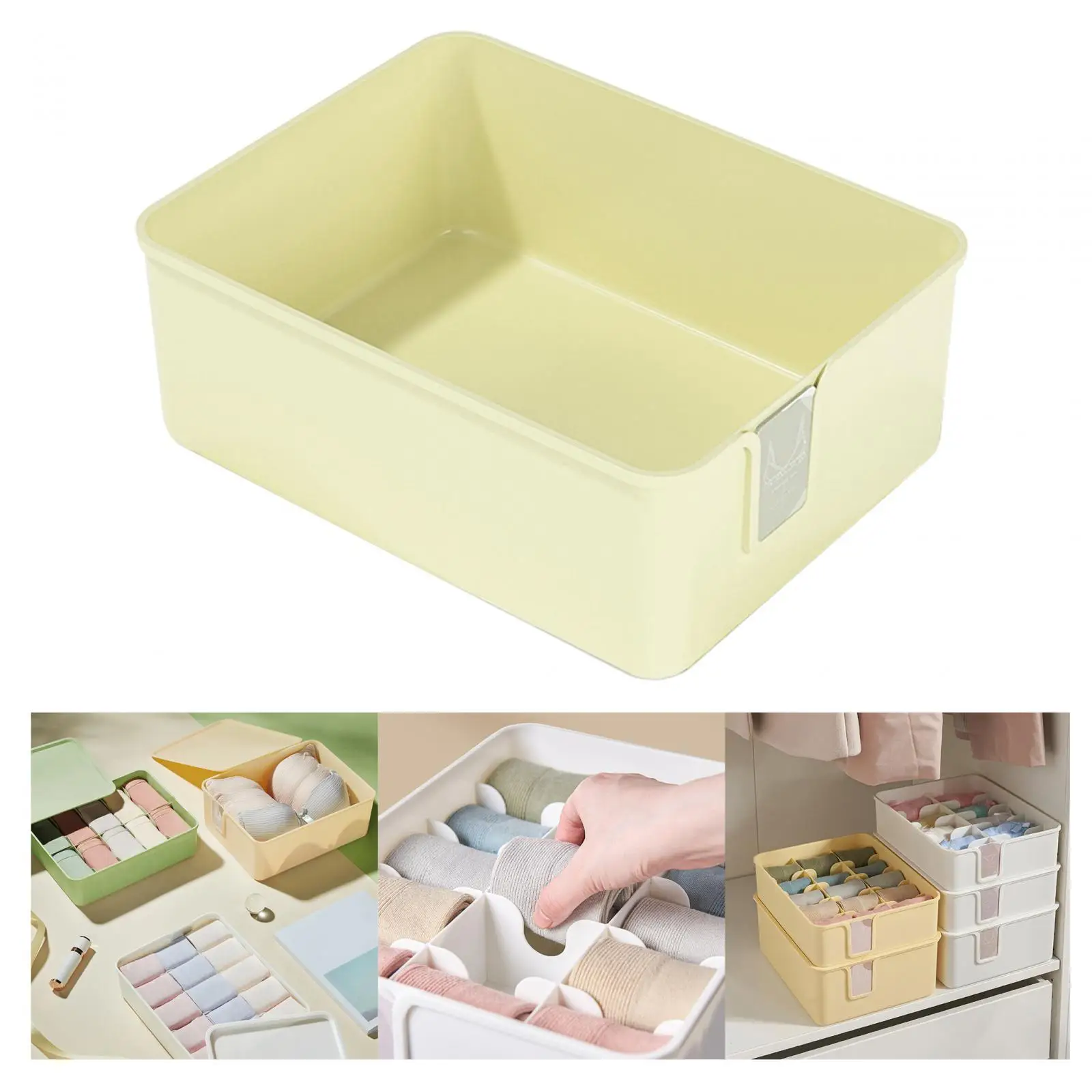 Sock Underwear Storage Case Portable Dividers Save Space Lingeries Storage Bins