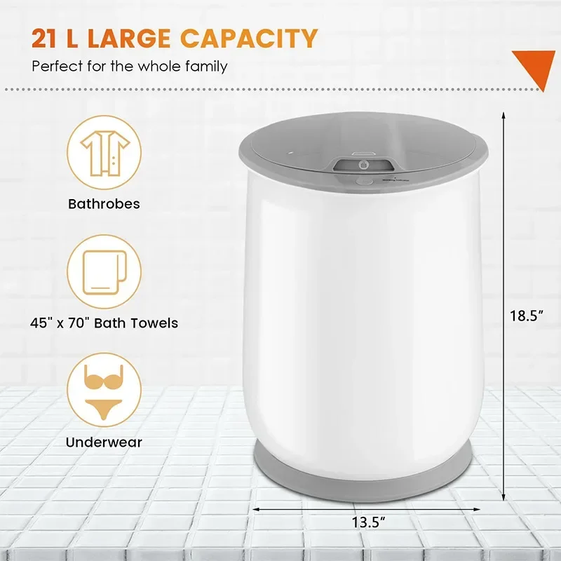 FirmHome StoreLuxury New 20L Towel Heating Bucket One-click Start With Child Lock Towel Heater Household Small Hot Towel