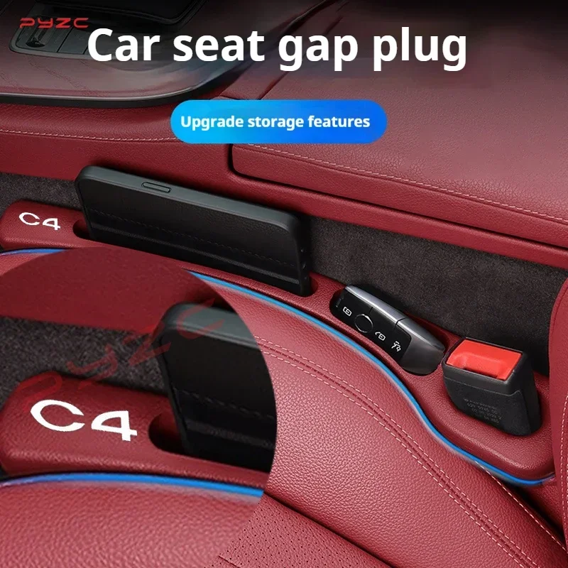 Para Citroen C4, relleno de espacio para asiento de coche, tira de tapón de costura lateral, tira de relleno a prueba de fugas para espacio de asiento, decoración Interior de coche