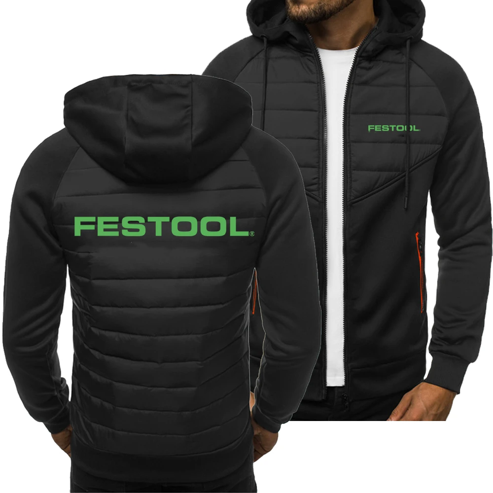 2023New Festool Tools Logo Spring Autumn Hoodie Men's Fashion Sport Casual Sweatshirts Cardigan Zipper Long Sleeve Jacket