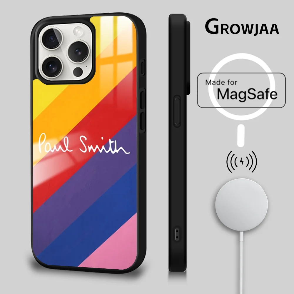 Rainbow Art P-Pauls S-Smith Phone Case For iPhone 16 15 14 13 12 11 Pro Max Plus Mini New Magsafe Mirror Wireless Magnetic Cover