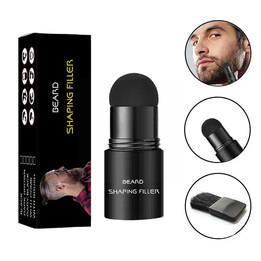 Dye Hair/Beard Filling Stick Repair Scatters Waterproof Brush Moustache Enhancer Fill Pen Dye Hair Men Beard Mustache Care