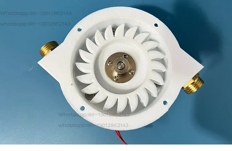 100W Micro-Impact Hydraulic Generator - Dual Nozzle High-Power Coreless Disc Permanent Magnet Generator