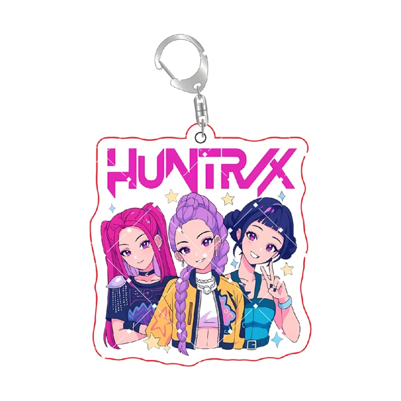 Anime KPop Demon Hunters Acrylic Keychain Rumi Mira Zoey Jinu Baby Saja Celine Bobby Cute Characters Gift Pendant Decoration 6cm - Image 4