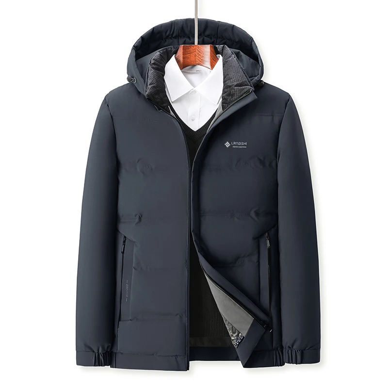 

Winter Parkas New Mens Heavy Duty Business Parka men Jacket Down Coat Waterproof Executive Outerwear Plus Size