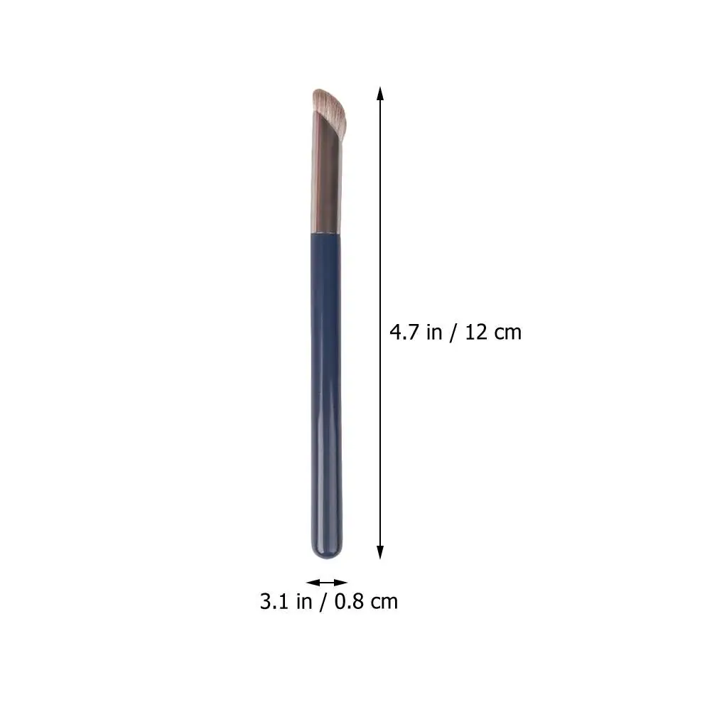 Pinceaux anti-cernes en forme de pâte de doigt, Tube en aluminium sous les yeux, applicateur de fard à paupières, brosse d'ombre de nez, têtes en fibres artificielles