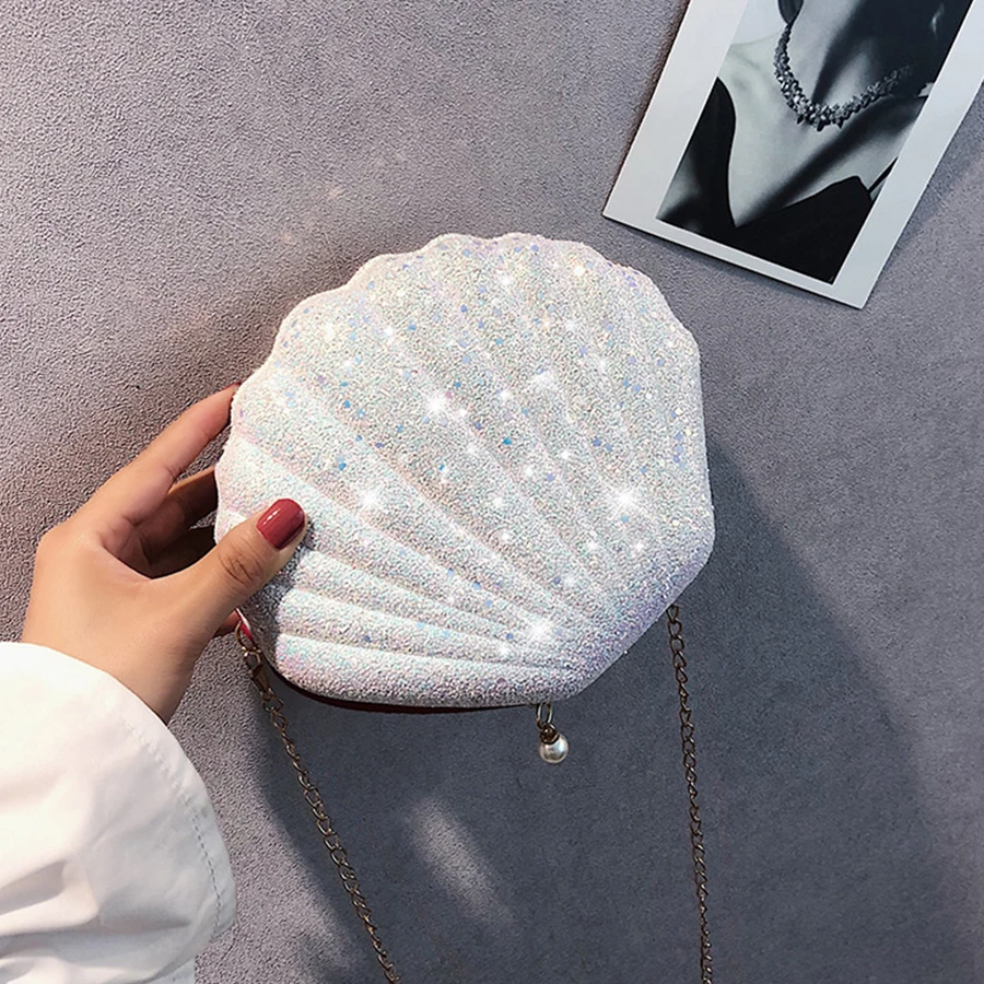 Mini Shell crossbody Bag Character Diamond shoulder bag for everyday use