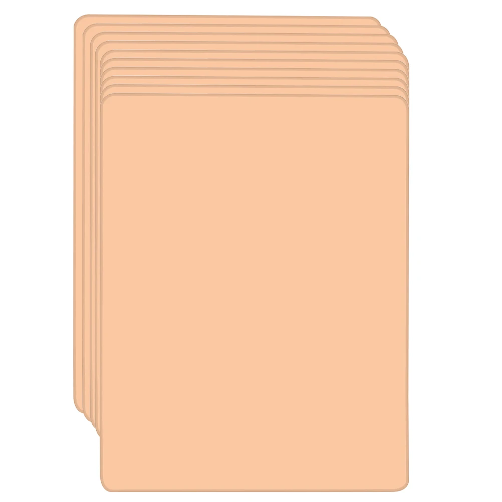 

10pcs Silicone Tattoos Practice Skin 1Mm Thick Double-Sided Reusable For Microblading Eyebrow Makeup Training Artificial Rubber