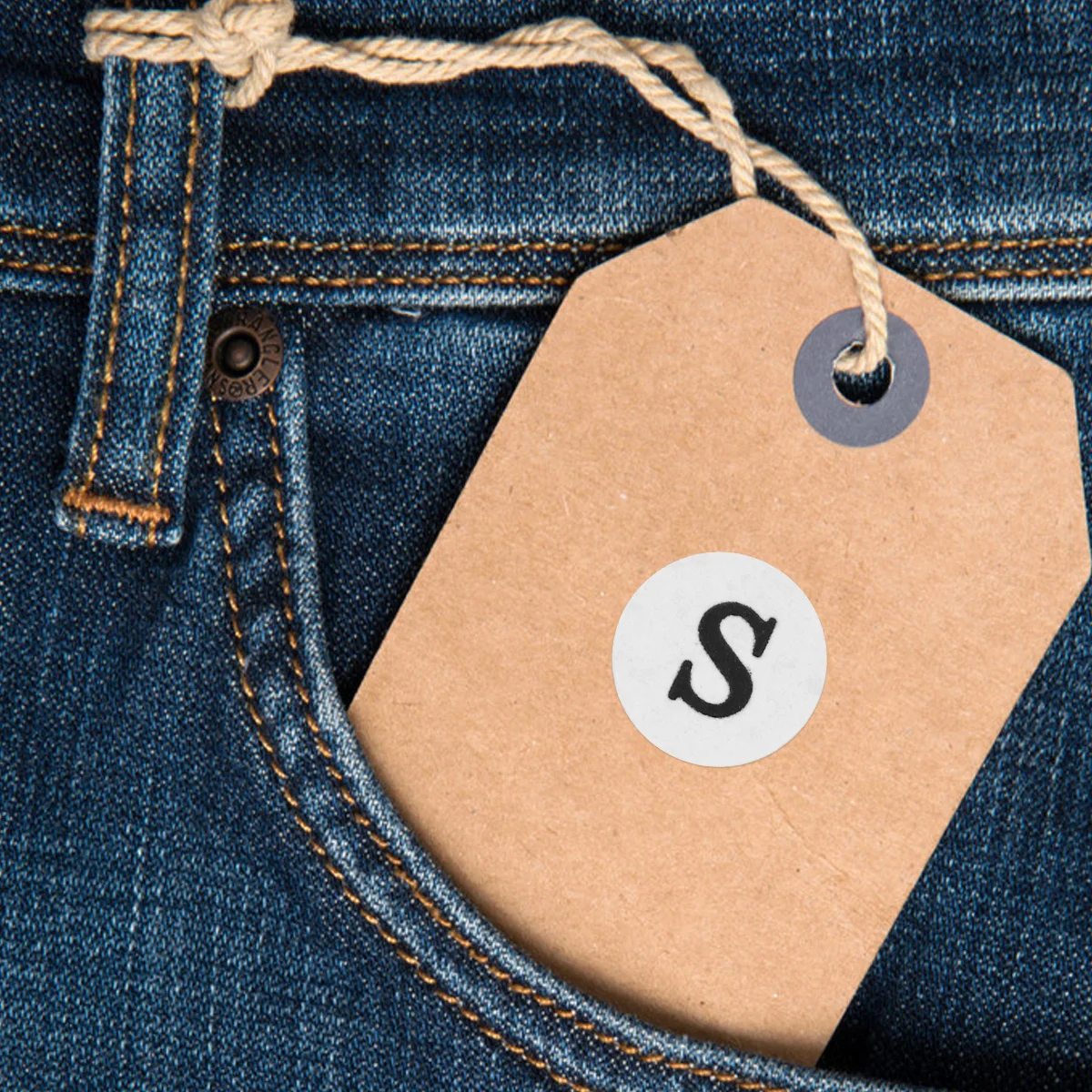 5 قطعة ملصقات مستديرة الحجم 5 حزم Xs S M L Xl ذاتية اللصق الملابس التسمية ملصق للملابس النسيج ورقة الملابس البلاستيكية