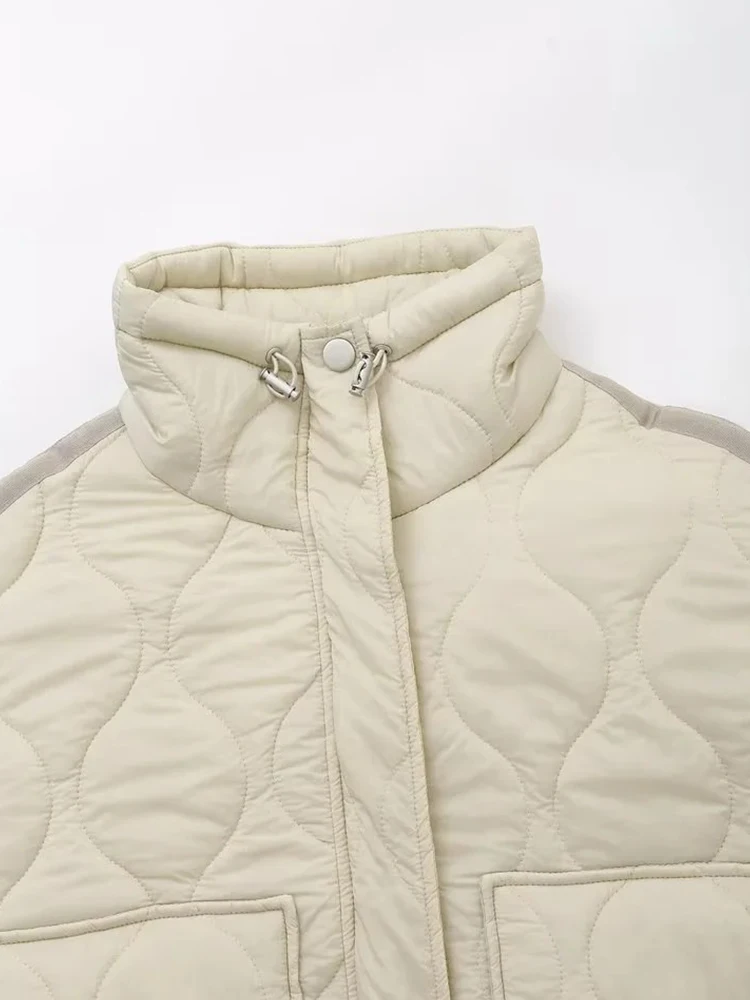 Women Autumn New Fashion Loose Cotton Jacket Short Coat Chic Long Sleeve Cotton Clothes Outerwear Muje