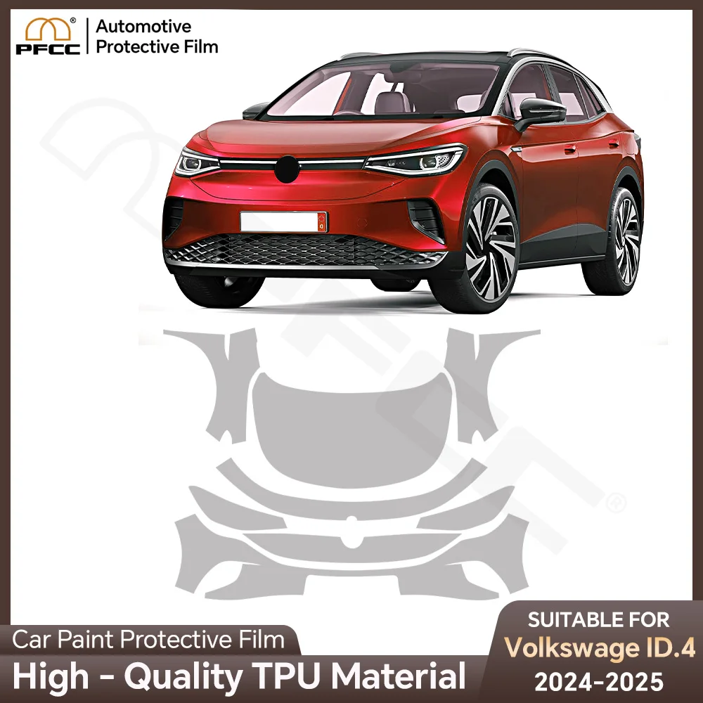 

9Mil For Volkswagen ID.4 2021-2024 PPF Car Film Pre-Cut Paint Protection Film TPU Invisible Anti-scratch Vinyl Wrap Film