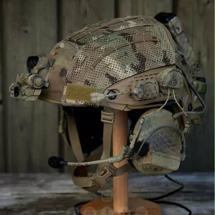 FMA Cubierta de casco táctico CP – Malla recortada para airsoft