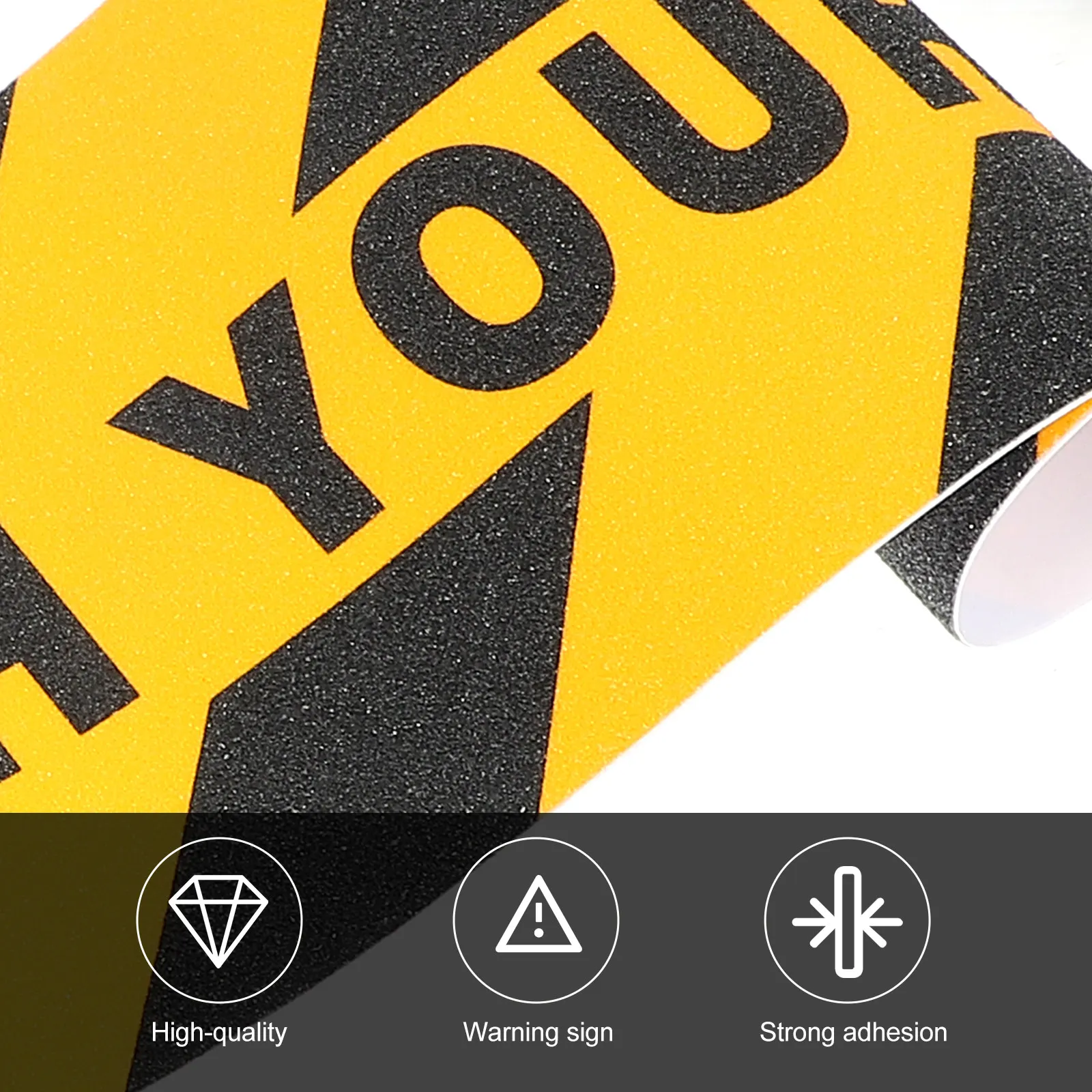 

2Pcs Anti-Slip Warning Tapes Watch Your Step Floor Decals Large Adhesive Warning Stickers for Stairs Ramps Platforms Floor