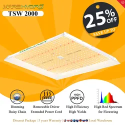 2024 New！Mars Hydro TSW 2000 Led Grow Lamp Veg Flower Quantum Board Phytolamp Hydroponic System Indoor Plants