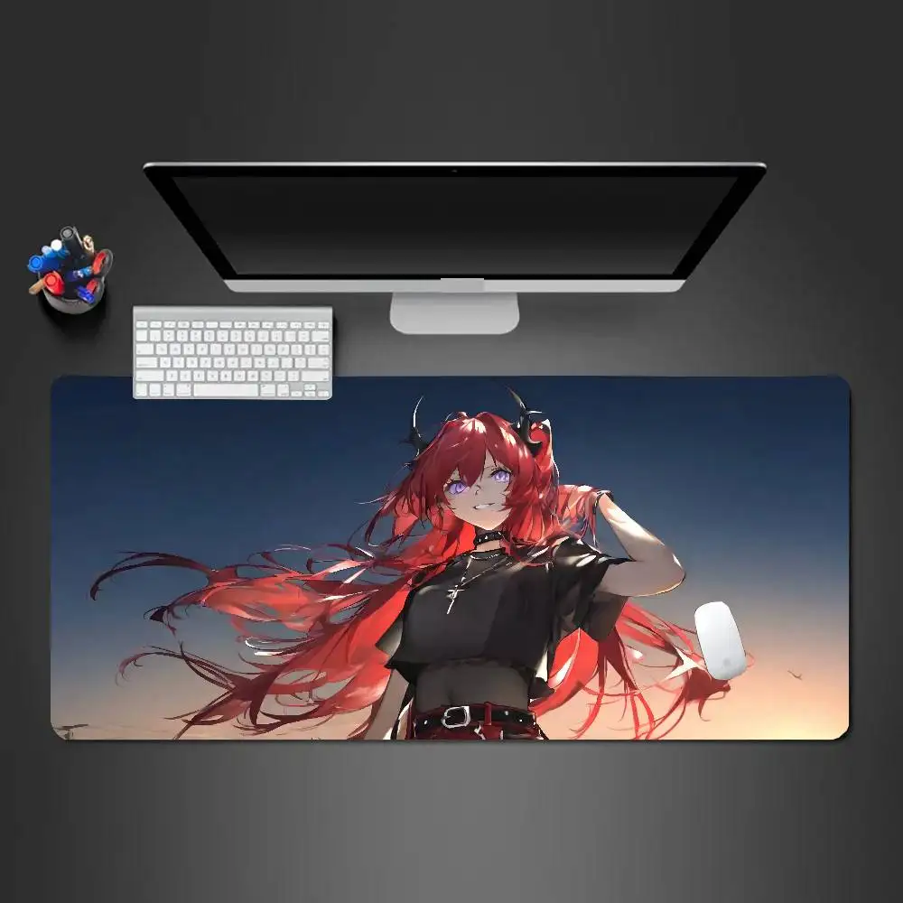 Surtr Animated Game A-Arknights Mousepad Mouse Mat Desk Mat With Pad Gaming Accessories Prime Gaming XXL Keyboard Pad Padding