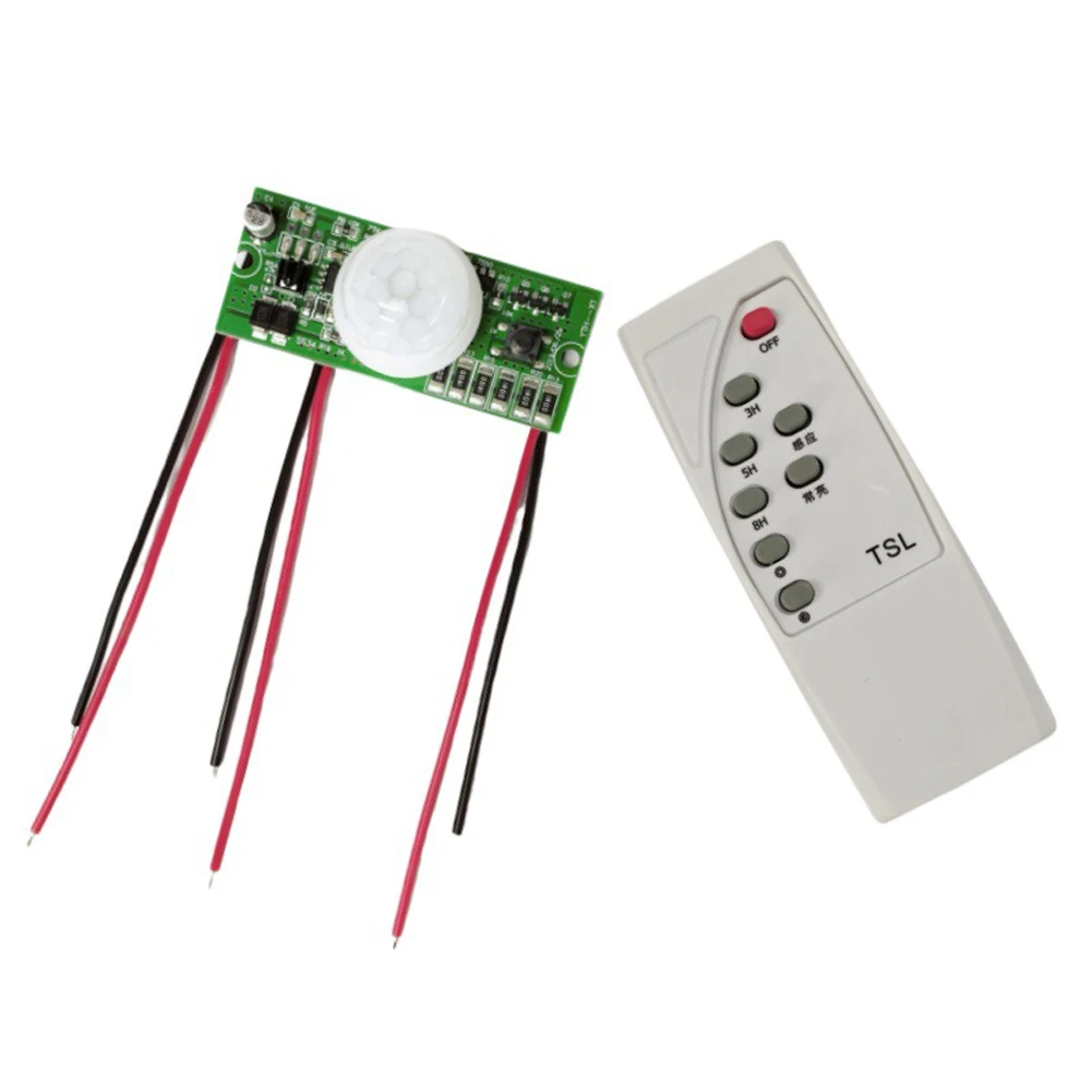3.2 V 3.7 V Solar Lamp Board Solar Light Circuit Board Infrared Human Induction Solar Lamp Controller Module with Remote Control