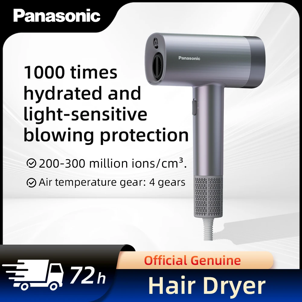 Panasonic secador de cabelo nanoe tecnologia 1200w leve portátil baixo ruído confortável casa secador de cabelo