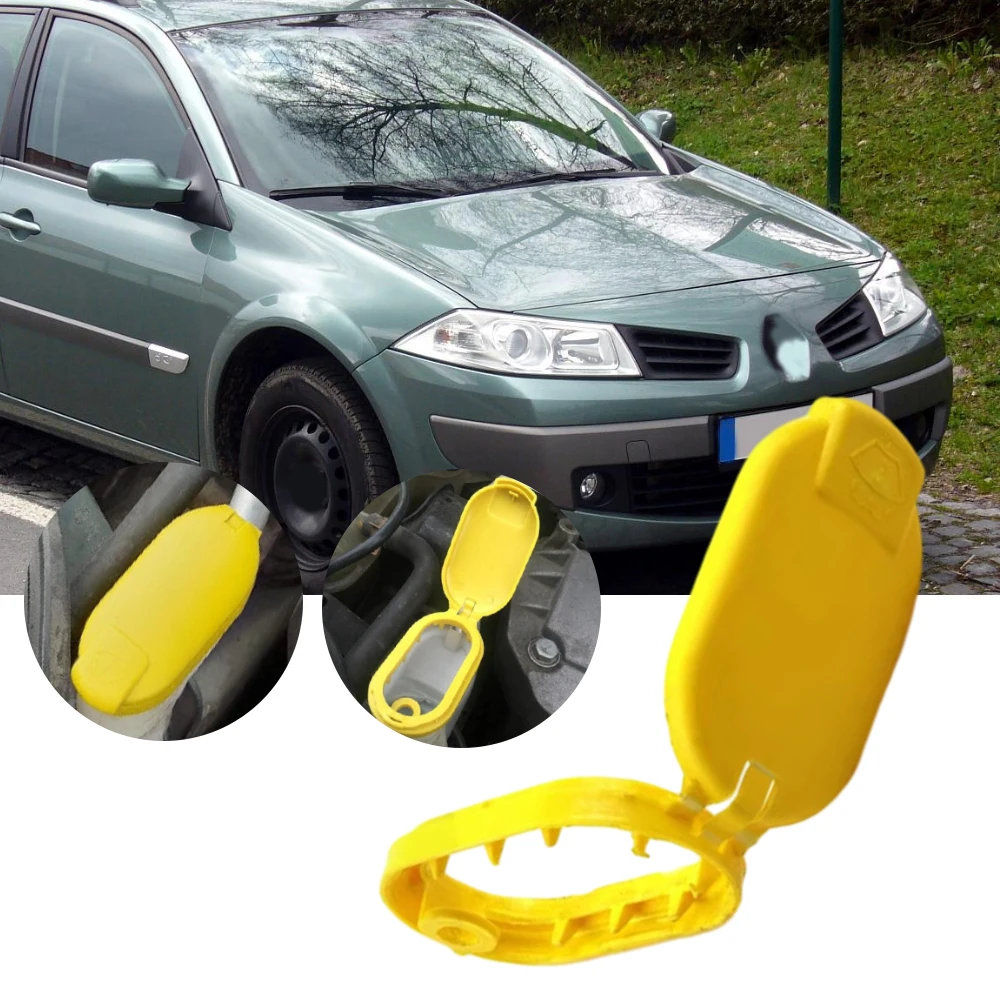 1pc Car Windshield Wiper Washer Fluid Cap for Renault Laguna Ⅲ 2007-2015 Auto Parts 8200226894