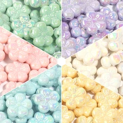 10pcs/lot Color Acrylic Beads Flower Shape Loose Spacer Bead for Jewelry Making DIY Bracelet Necklace Accessories Wholesale
