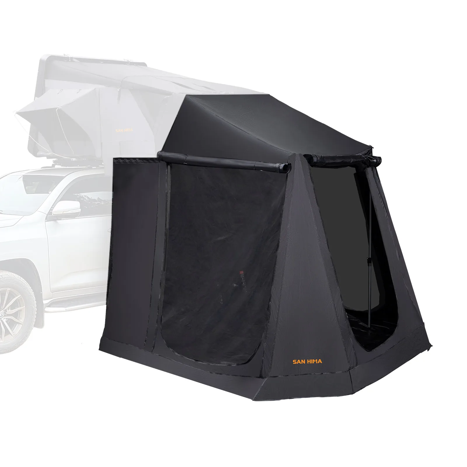 Quick Setup 4x4 Offroad Overland Camping Car Side Awning Oxford Fabric Roof Top Tent Annex for Car Roof Tent