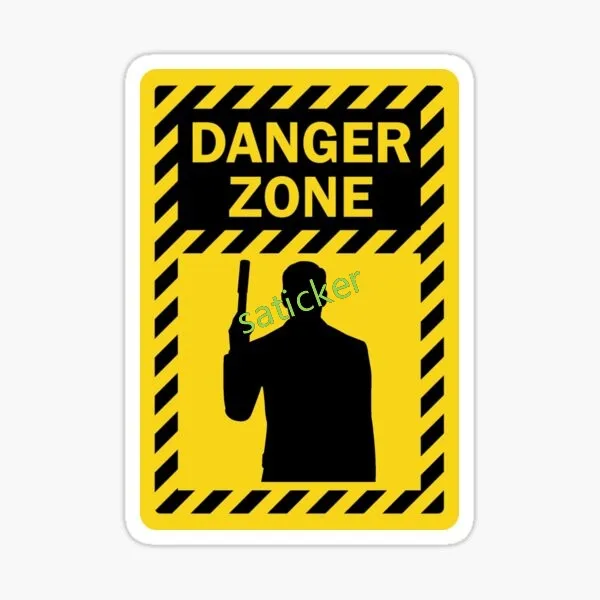 ملصقات سيارة من Danger Zone بتصميم شعار بسيط عصري ومقاوم للماء ومقاوم للخدش من الفينيل للسيارة #6