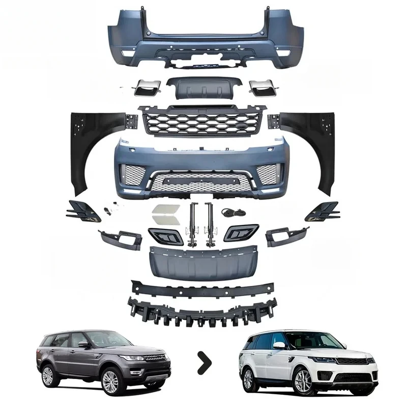 Car Accessories High Quality Body Kit Fit L494 2014-2017 Upgrade Style PP+ABS Material Front Rear Bumper