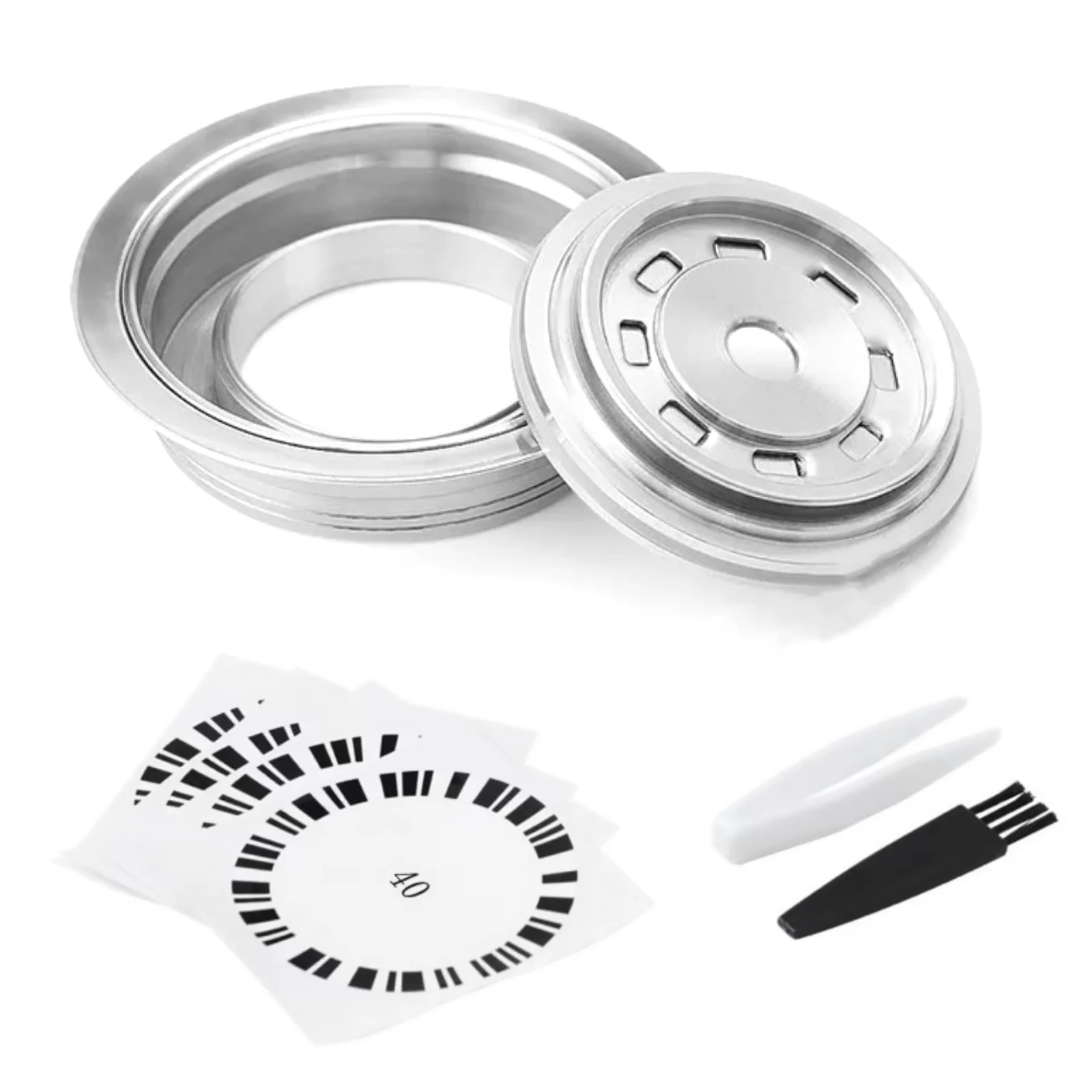 Coffee Capsule Adapter For Nespresso Vertuo Machines Stainless Steel Coffee Pod Adapter For Vertuo /Vertuo Next /Delonghi ENV135