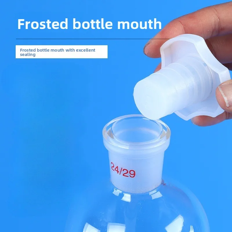 Precision Class A Glass Separation Ware Pear Shape With PTFE Plug Extraction Funnel For Lab Use