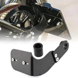 Motorcycle Black Modified Side Mount License Plate Bracket Holder For Harley Softail Fat Boy Breakout Dyna Street Bob 2018-2023