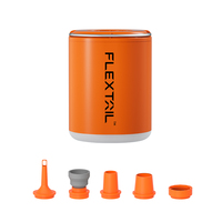 FLEXTAILGEAR TINY PUMP 2X - 4kPa Portable Air Pump with Camping Light and 1600mAh Battery for Air Bed Sleeping Pads Pool Floats