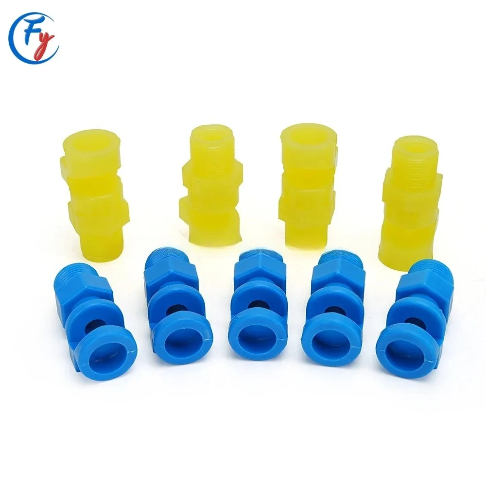 1/8'' -3/4'' PU PP Flood Spray Jet Nozzle, K‑Type Flat Fan Water Curtain Nozzle, Polyurethane Industrial Spray Nozzle Tool