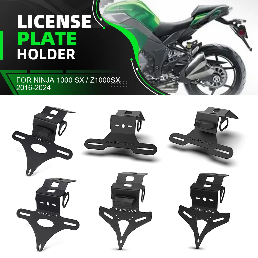2026-2027 License Plate Holder FOR KAWASAKI NINJA 1100 SX / Z1100SX 2025 Tail Tidy Fender Eliminator Number Registration Plates