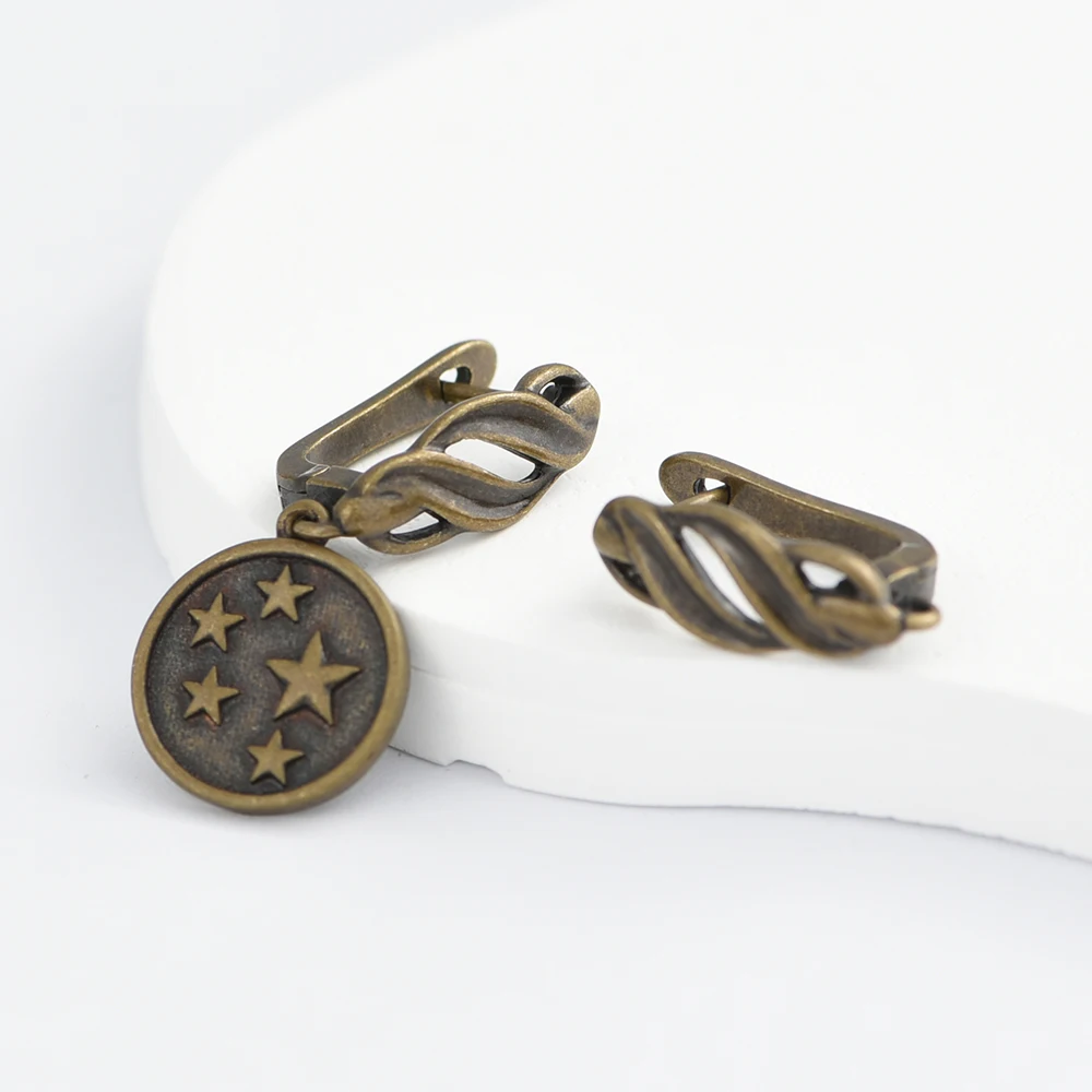 33 Stile YANASI NEU 1 Paar Antik-Bronze Ohrring-Haken für DIY Schmuckherstellung Zubehör Großhandel – Detail 14
