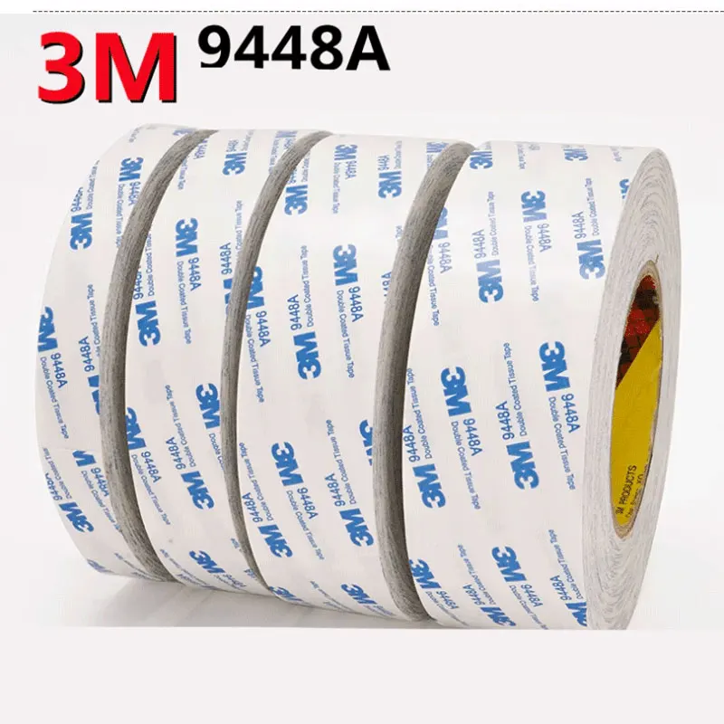 3M Double-sided Adhesive Tape 50 meters 9448A White High Adhesion Office Student Vehicle Decoration Adhesive Paper Handmade Tape view 6