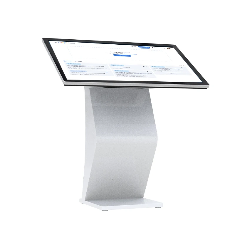 HUSHIDA 43 Inch Portable All in One Computer Interactive Information Lcd Advertising Player Digital Kiosk Touch Screen