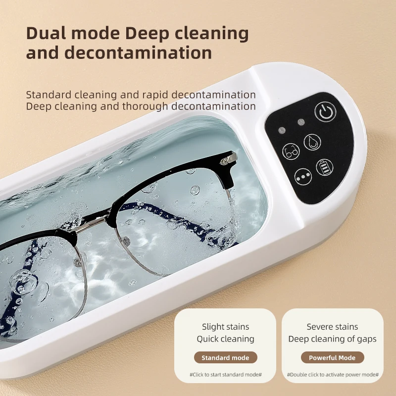 Petit nettoyeur dentaire et de bijoux de grande capacité, machine de nettoyage par vibrations multifonctionnelle, chargement USB