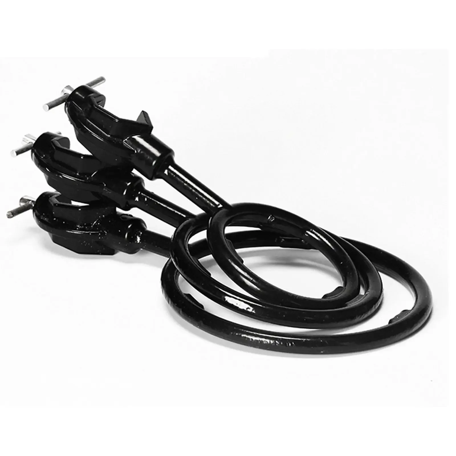 50mm/70mm/90mm Inner Diameter Lab Iron Support Stand Ring Burner With Clamp Black Color